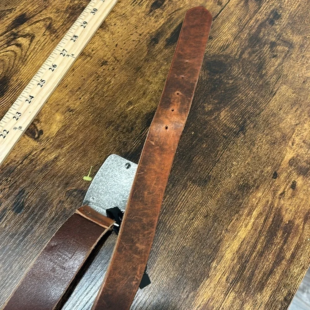 Express Temperance inspirational motivational belt brown leather  women 46